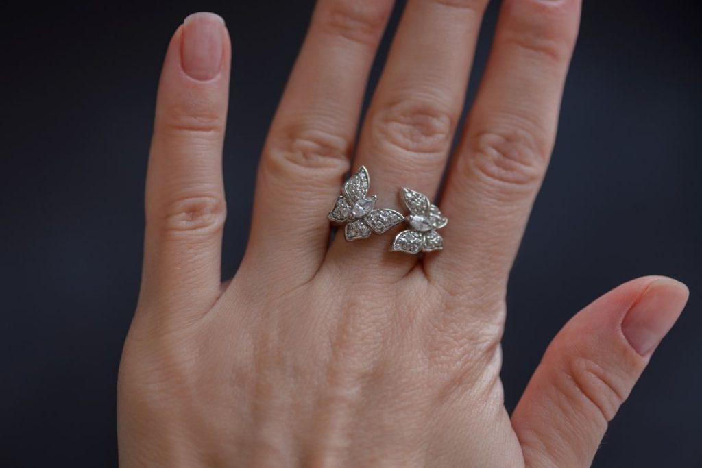 Butterfly Engagement Ring
