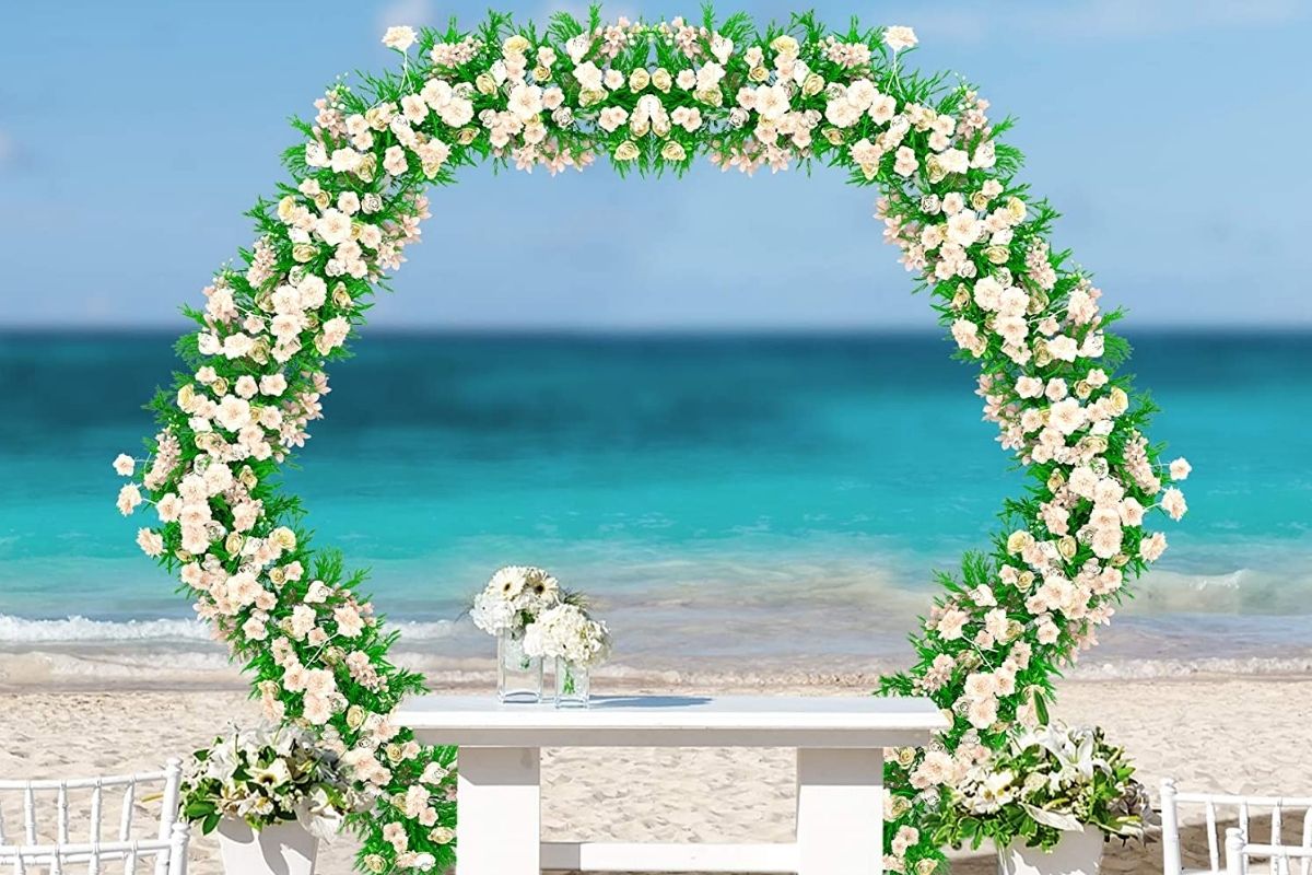 The Perfect Hexagonal Wedding Arch