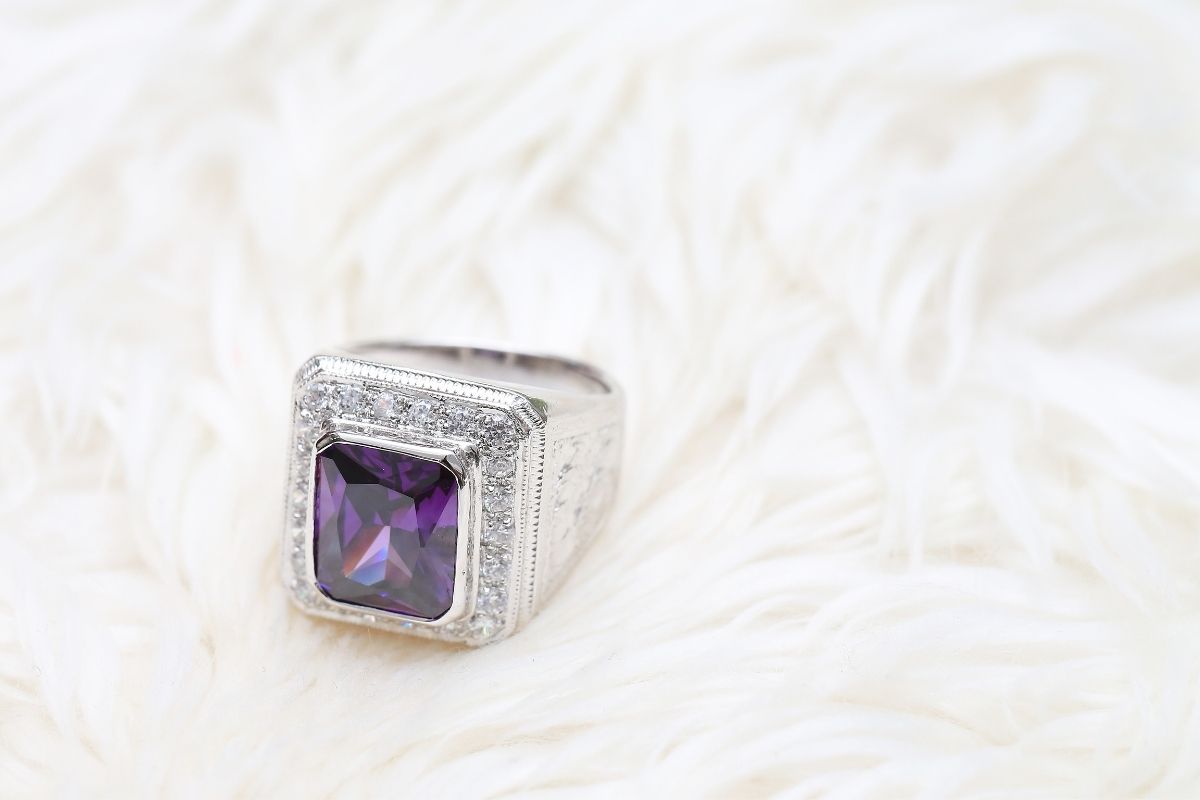 Purple Engagement Rings