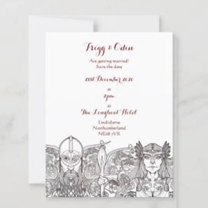 Invitation card to the wedding