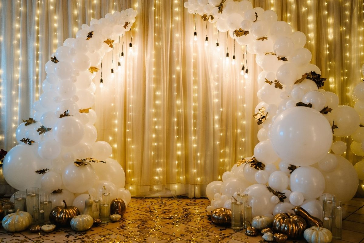 Bridal shower balloon arch